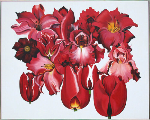 Island of Red Flowers von Lowell Nesbitt, Malerei kaufen auf Singulart