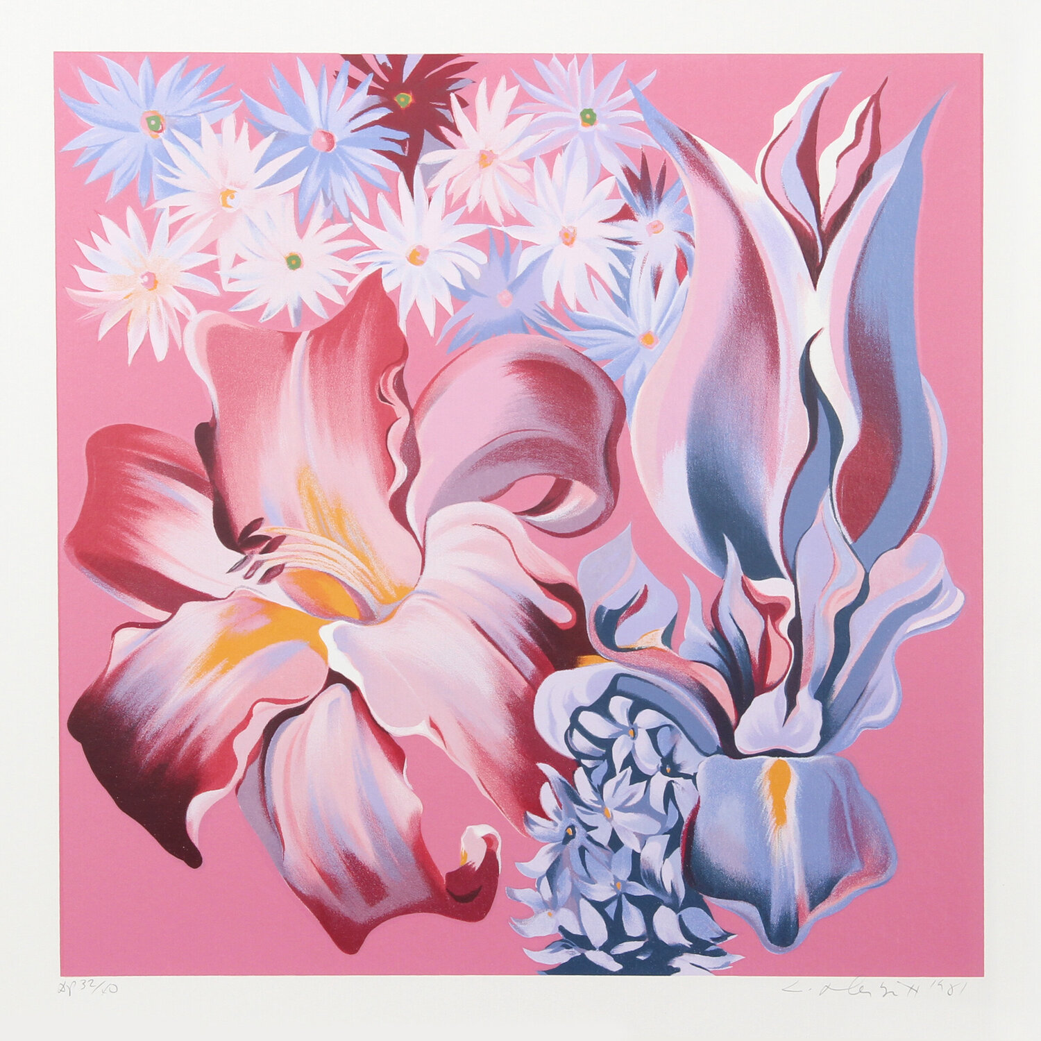 Multiflower Lowell Nesbitt Print for sale