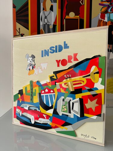 Cofanetto "Inside New York" di Ugo Nespolo, Stampa in vendita su Singulart