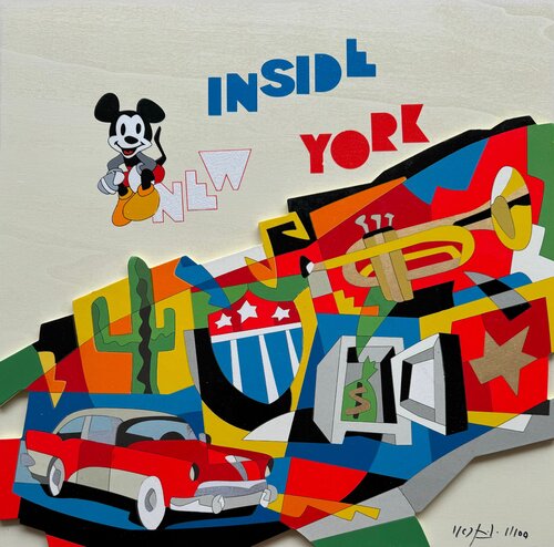 Inside New York di Ugo Nespolo, Stampa in vendita su Singulart