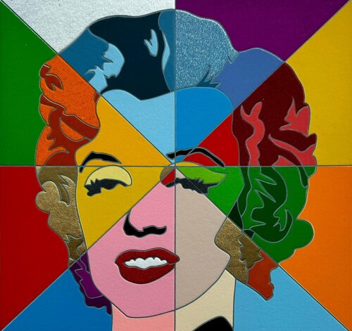 Marilyn's rainbow di Ugo Nespolo, Stampa in vendita su Singulart