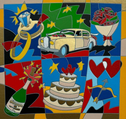 Crown of life di Ugo Nespolo, Stampa in vendita su Singulart