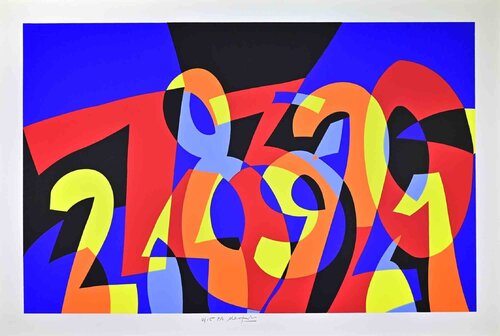 Abstract Composition par Ugo Nespolo, Édition en vente sur Singulart