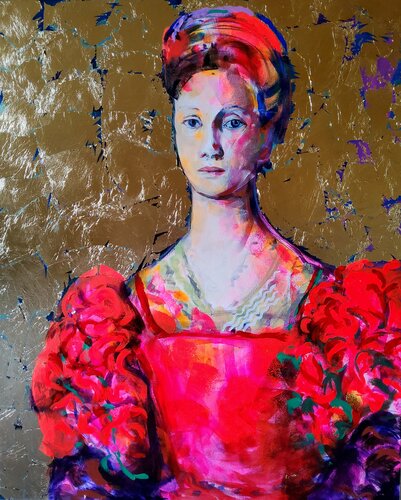 Puff sleeves par Marina Del Pozo, Peinture en vente sur Singulart