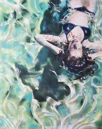 Summer relax by Marina Del Pozo, Painting for Sale on Singulart