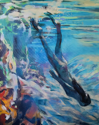 Sirena de Marina Del Pozo, Pintura a la venta en Singulart