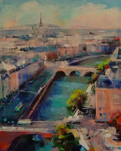 Paris par Marina Del Pozo, Peinture en vente sur Singulart