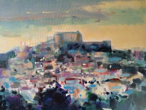 Family hometown von Marina Del Pozo, Malerei kaufen auf Singulart