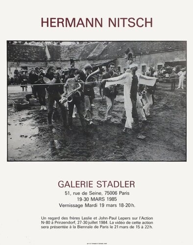 Expo 85 - Galerie Stadler by Hermann Nitsch, Print for Sale on Singulart