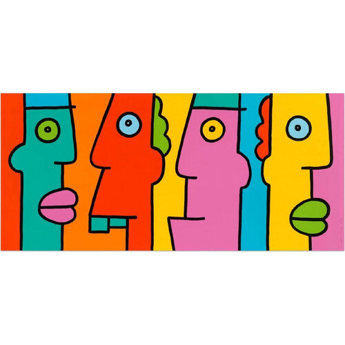 On The Road To Happiness And Success von Thierry Noir, Druck kaufen auf Singulart