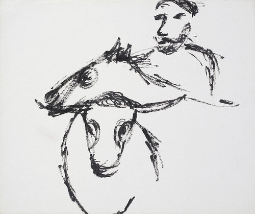 Kelly Bulldogging di Sidney Nolan, Opera su carta in vendita su Singulart