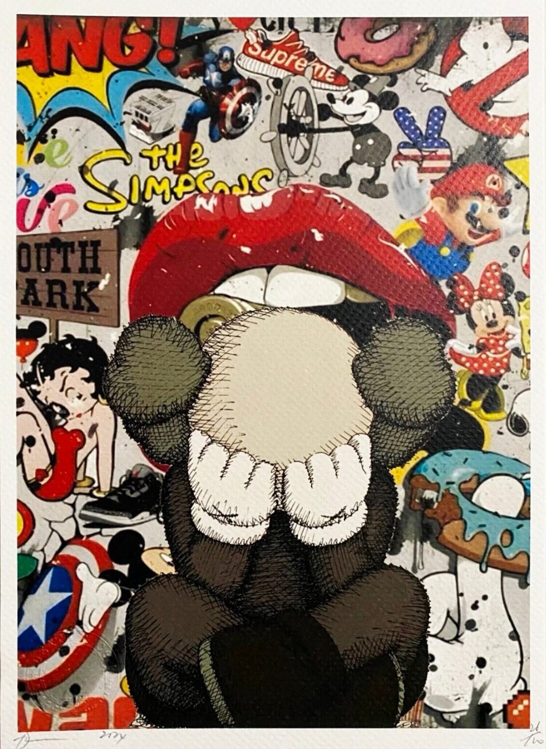 Kaws Lips Death NYC