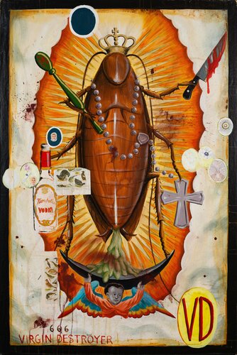 Virgin Destroyer (Ipis Ni Lupe) by Manuel Ocampo, 絵画 for Sale on Singulart