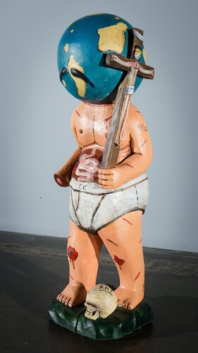 Untitled (World Man) by Manuel Ocampo, 彫刻 for Sale on Singulart