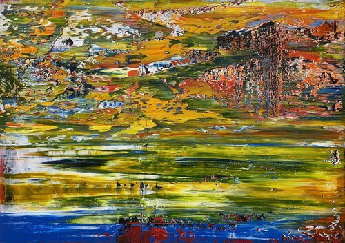 Cosmopolitan 5, abstract informal no 2044-6 van Robert H N Rich, Schilderij te koop op Singulart