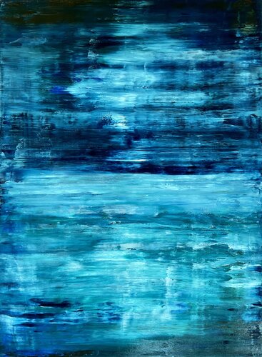 Sunset at the North Atlantic Ocean, abstract informal no 2069-3 van Robert H N Rich, Schilderij te koop op Singulart