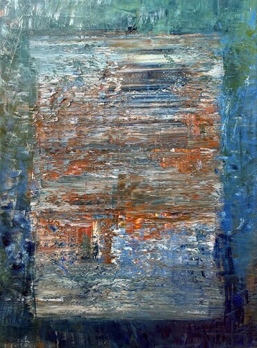 Sunset at the North Atlantic Ocean, abstract informal no 2069-8 von Robert H N Rich, Malerei kaufen auf Singulart