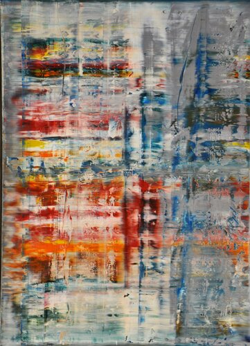 Interdependency 7, abstract informal 1839-1, diptic part 1 di Robert H N Rich, Pittura in vendita su Singulart