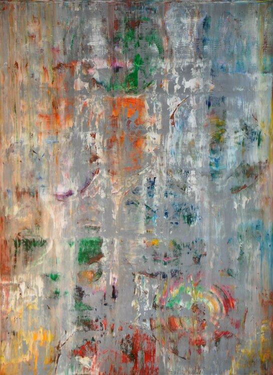 abstract informal no 1867-1, reflections 25 Robert H N Rich