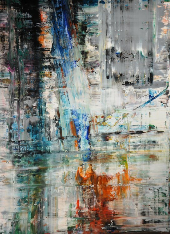 abstract informal no 1871-1, reflections 8 Robert H N Rich