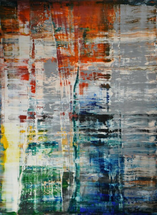 abstract informal no 1872-1, reflections 9 Robert H N Rich