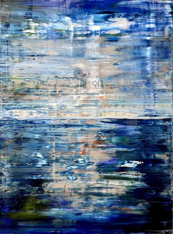 Sunset at the North Atlantic Ocean, abstract informal no 2069-1 Robert H N Rich