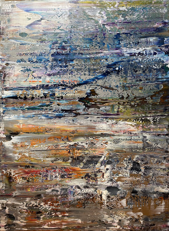 Sunset at the North Atlantic Ocean, abstract informal no 2069-5 Robert H N Rich