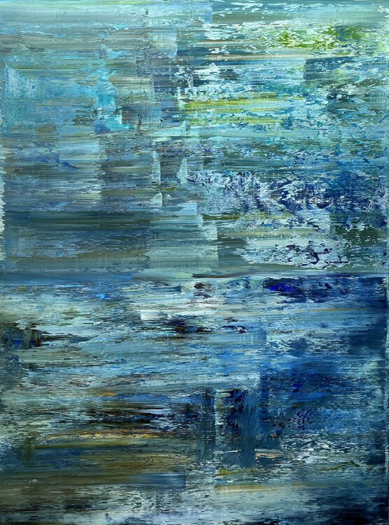 Sunset at the North Atlantic Ocean, abstract informal no 2069-6 Robert H N Rich