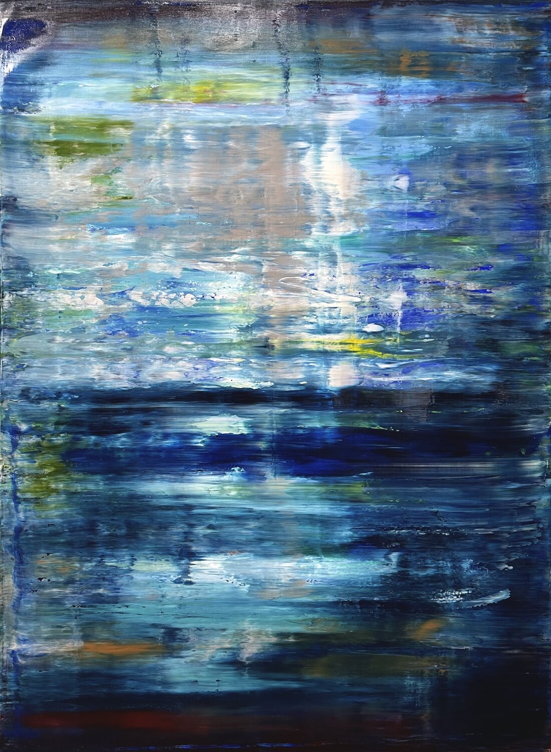 Sunset at the North Atlantic Ocean, abstract informal no 2069-2 Robert H N Rich Originalgemälde zu verkaufen