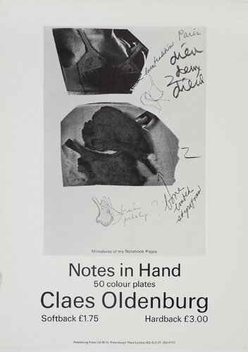 Notes in Hand von Claes Oldenburg, Druck kaufen auf Singulart