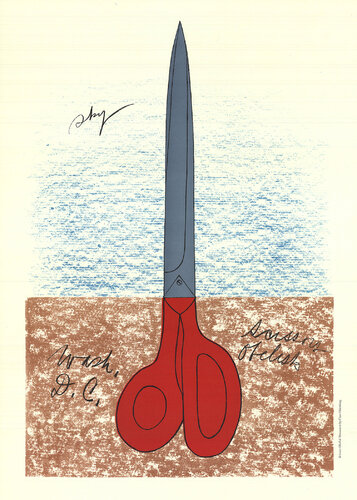 Scissors as Monument (No text) von Claes Oldenburg, Druck kaufen auf Singulart