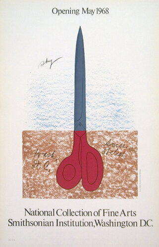 Scissors as Monument de Claes Oldenburg, Impresión a la venta en Singulart