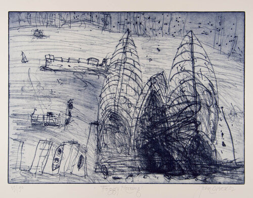 Foggy Morning von John Olsen, Druck kaufen auf Singulart