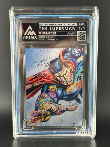 The Superman (Metal Chrome, Blue, Color Set IV) de Onemizer, Impresión a la venta en Singulart