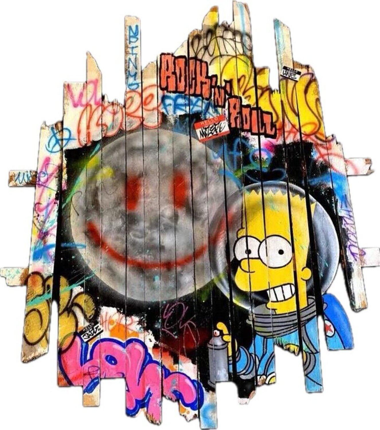 Bart Simpson Onemizer Pintura original en venta