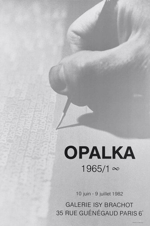 ISY BRACHOT 1982 Roman Opalka