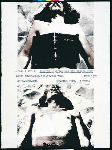Reading position for second degree burn di Dennis Oppenheim, Stampa in vendita su Singulart