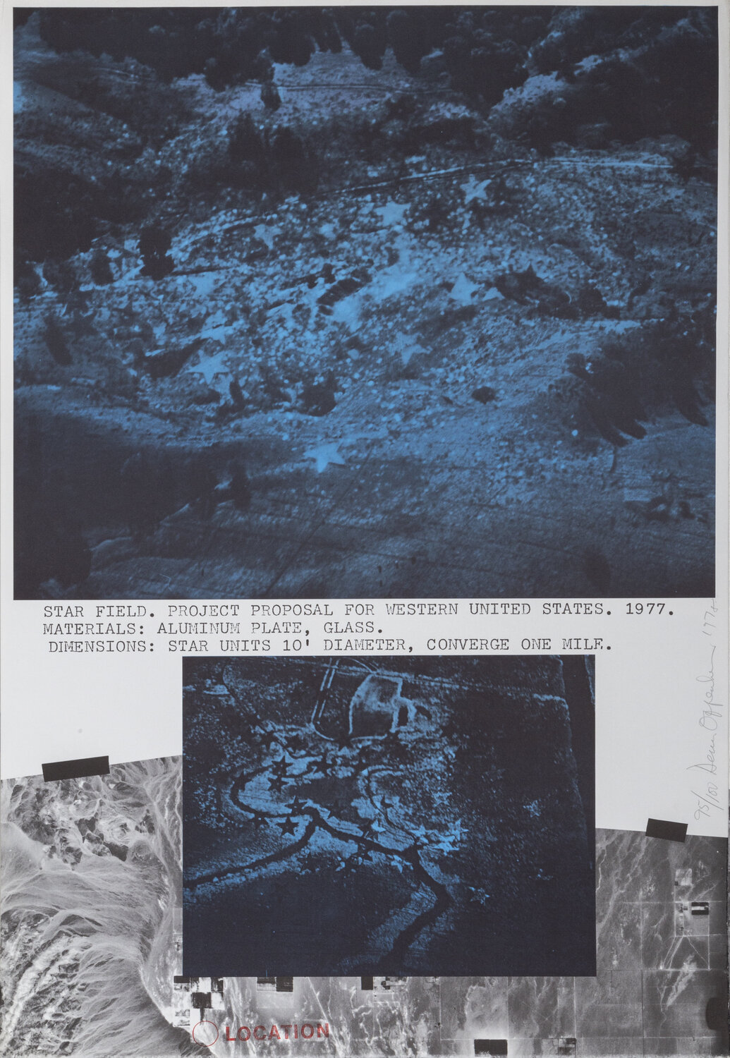 Star Field, Western United States Dennis Oppenheim Druck zu verkaufen