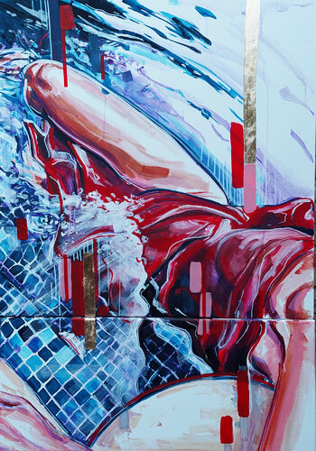 RRH - red riding hood de Gabriela Holcer, Pintura a la venta en Singulart