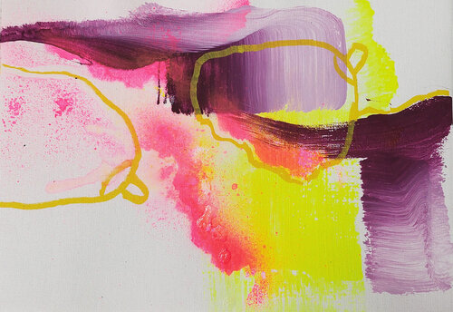 Contours of passion II. van Gabriela Holcer, Schilderij te koop op Singulart