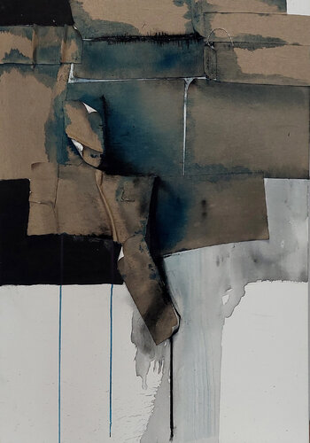 The Flow - between layers series van Gabriela Holcer, Schilderij te koop op Singulart