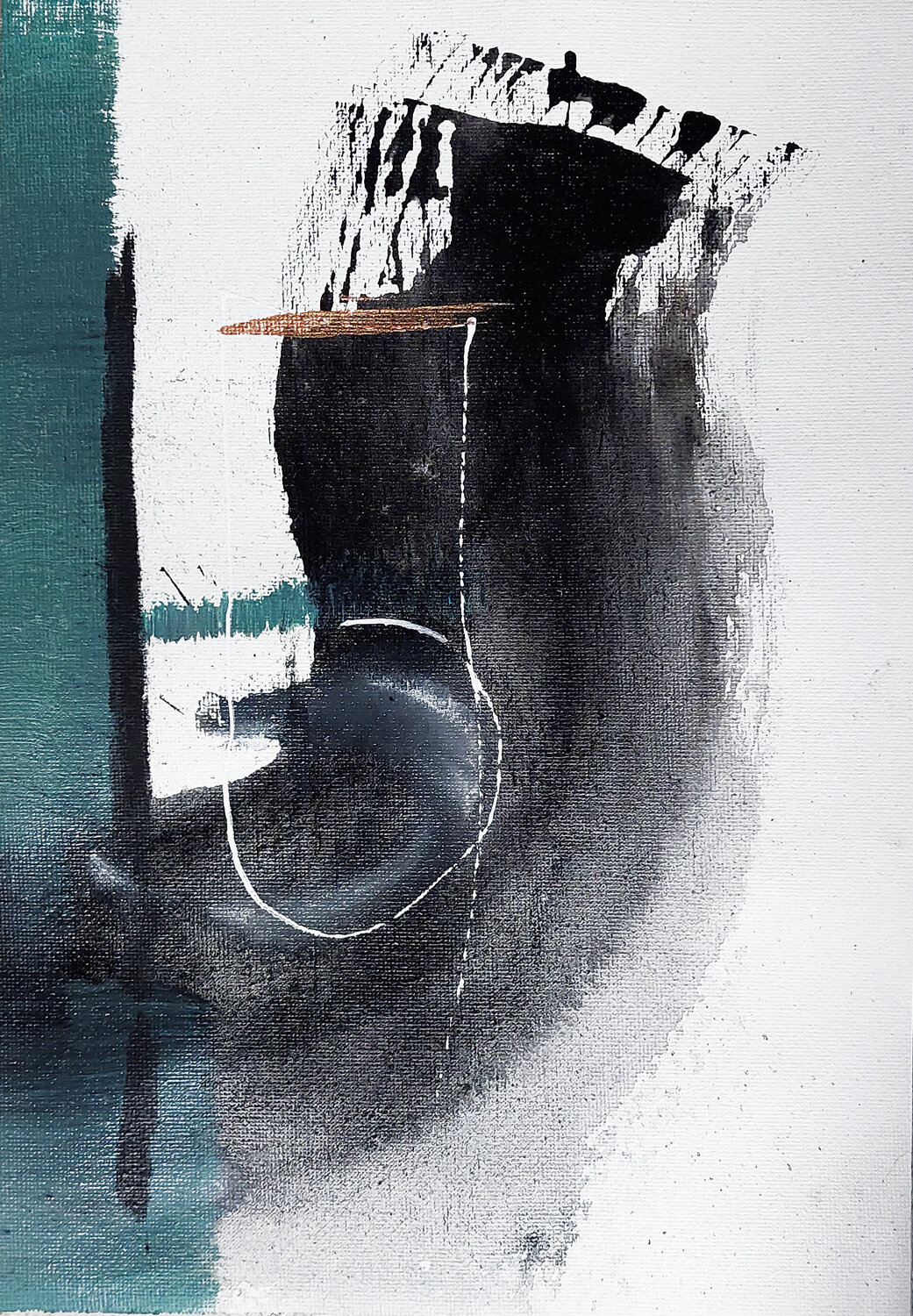 Morning in Asia III. Gabriela Holcer Originalgemälde zu verkaufen