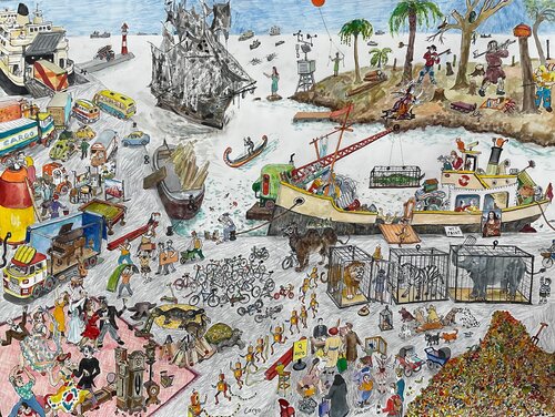 Cargo van Christopher Orr, Werk op papier te koop op Singulart