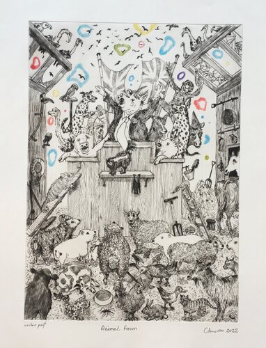 What Artists did in lockdown van Christopher Orr, Afdruk te koop op Singulart