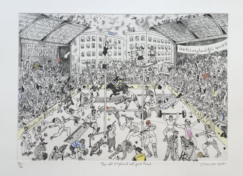 The all England all Sport Final von Christopher Orr, Druck kaufen auf Singulart