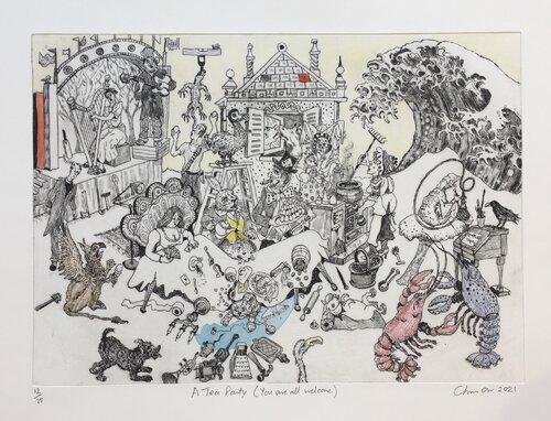 A Tea Party (you are all welcome) van Christopher Orr, Afdruk te koop op Singulart