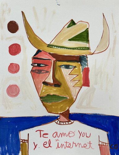 El internet by Cruz Ortiz, Painting for Sale on Singulart