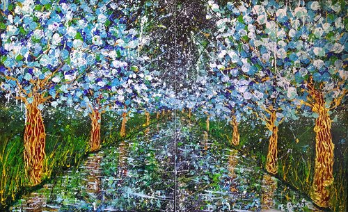Eligiendo nuestra estrella (díptico) by Elena Barón, Painting for Sale on Singulart