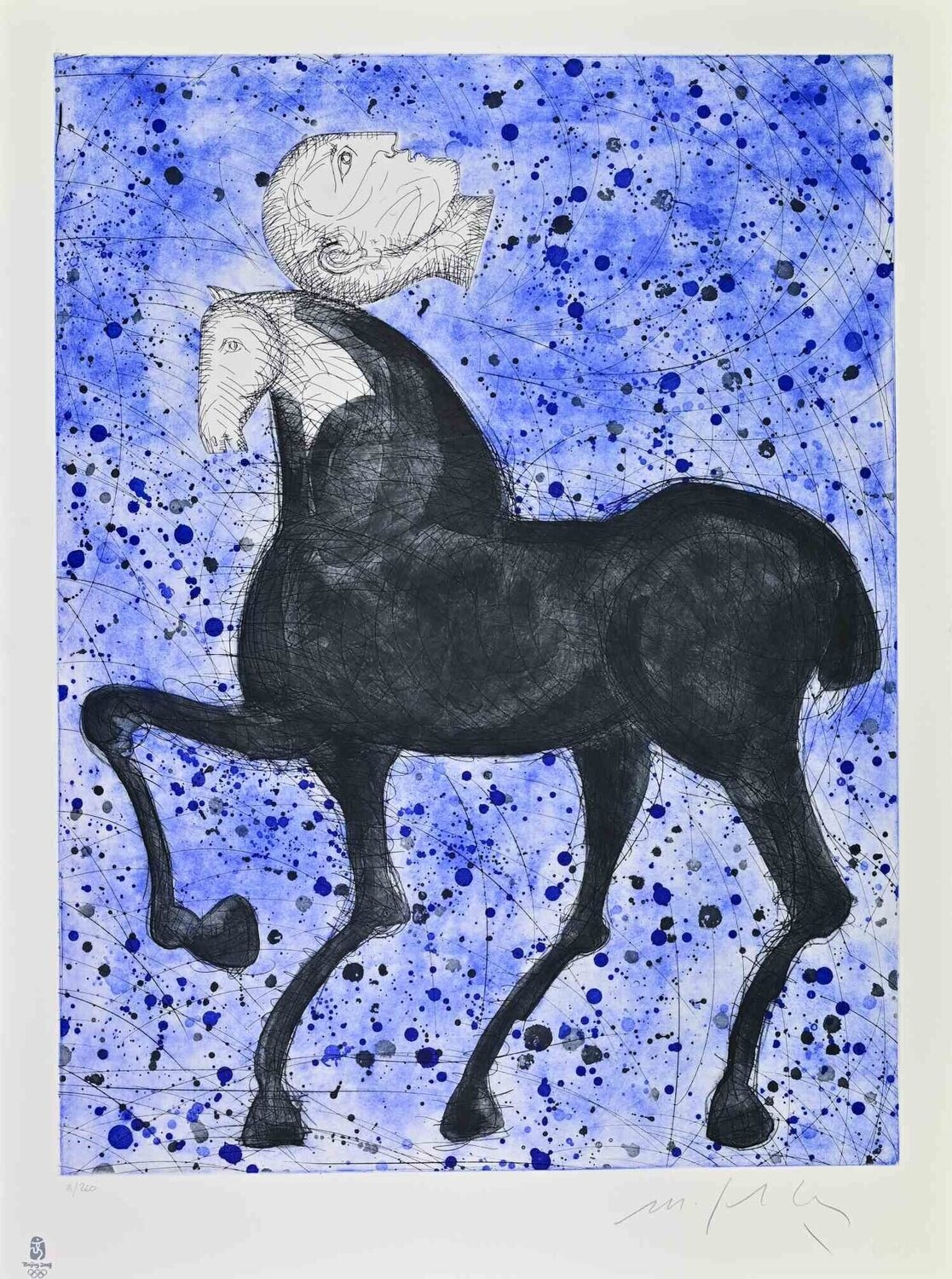 Horse and Knight, Olympic Games Mimmo Paladino
