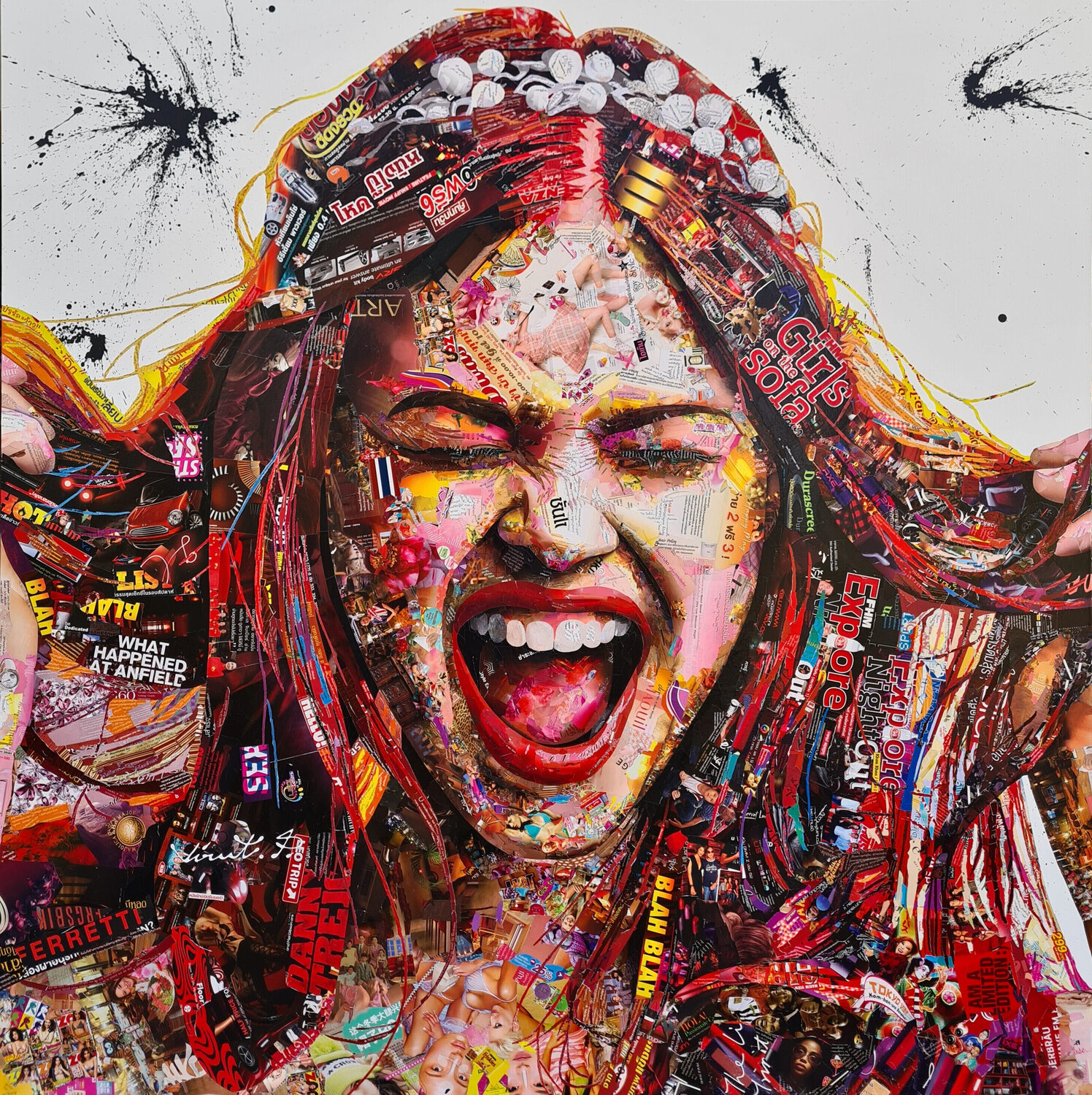 Scream! Virut Panchabuse Peinture originale à vendre